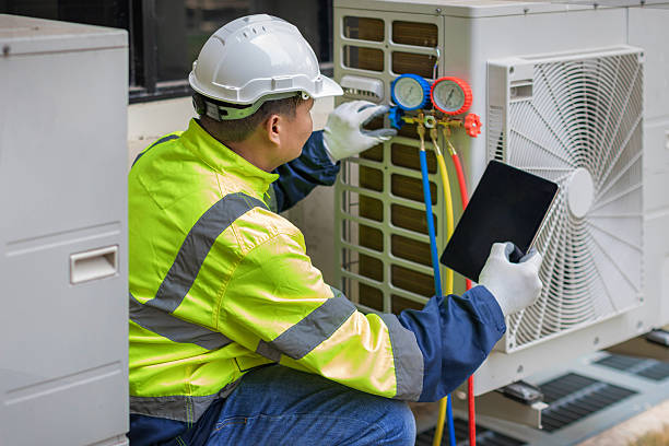 Professional Air Conditioning Repair technician working in Pulaski, NY